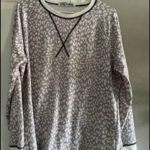 Gray Leopard Print Shirt